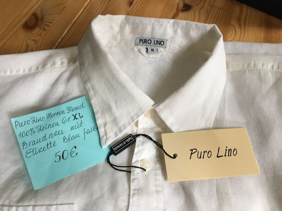 Hemd Puro Lino Gr. XL 100% Leine  Angebot in Frankfurt am Main