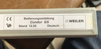 Drehmaschine Weiler Condor 81. Bedienungsanleitung Baden-Württemberg - Ebersbach an der Fils Vorschau