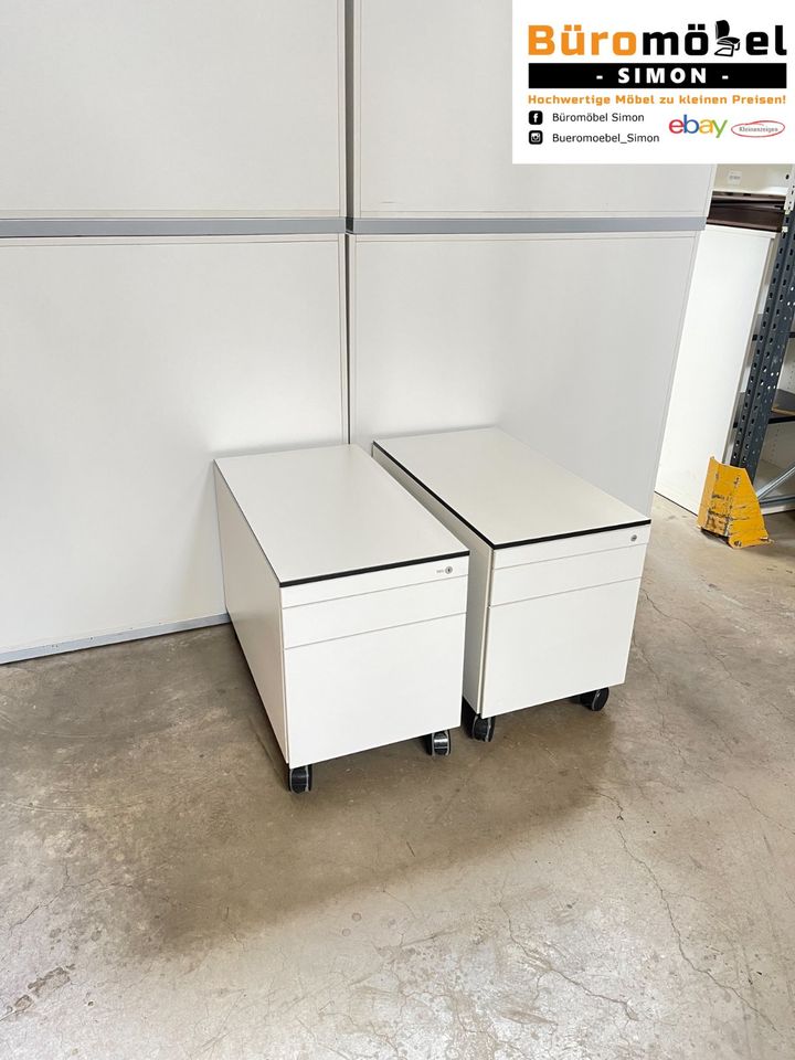 ❗️80x TOP Sideboard weiß von Samas/ Büroschrank/ elektrisch höhenverstellbarer Stehtisch/ Sedus Rollcontainer/ Komplettset/ Büroeinrichtung/ Aktenschrank/ Cheftisch/ Bürocontainer/ Hochwertig/ Design in Linden