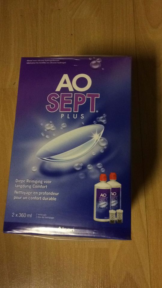 AO Sept plus Kontaktlinsenpflegemittel 2x 2x 360ml Alcon in Kassel