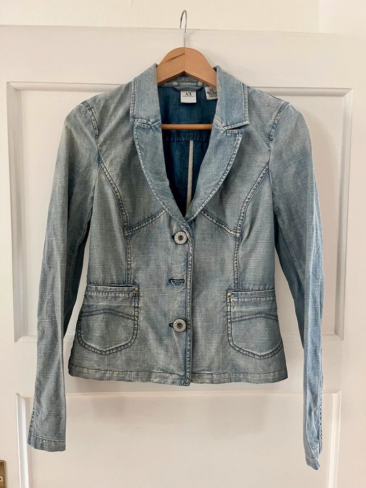 Blauer Jeansblazer/Jacke von Armani Exchange in M in Schriesheim