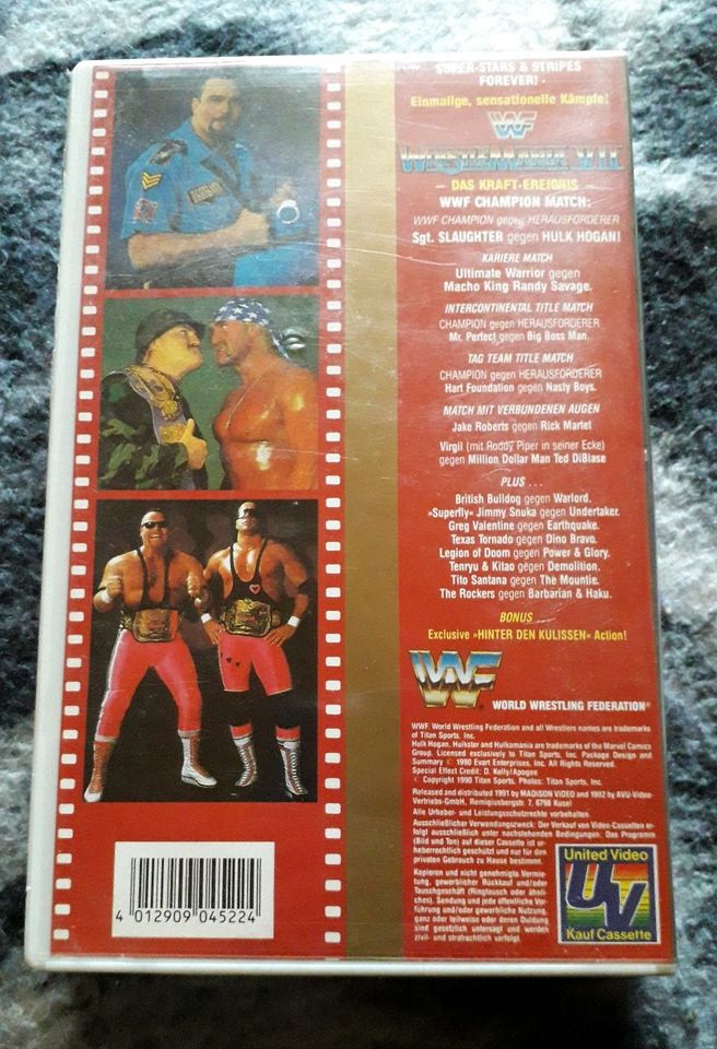 VHS Wrestle Mania VII in Saarbrücken