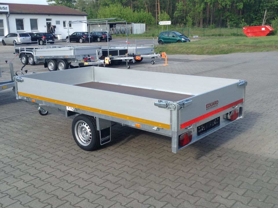 ✅Anhänger Pritsche 1800kg/ 1500kg 311x160x30cm Alu Profi NEU 63 S in Schöneiche bei Berlin