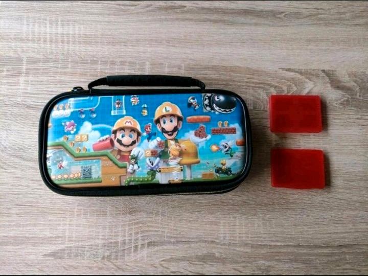 Nintendo Switch ★ Mario ★ Luigi ★ Tasche ★ Case ★ Super Ma. Maker in Schönwald Oberfr.