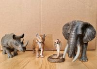 Schleich Tiere Nashorn, Tiger, Kobra, Elefant Bayern - Utting Vorschau