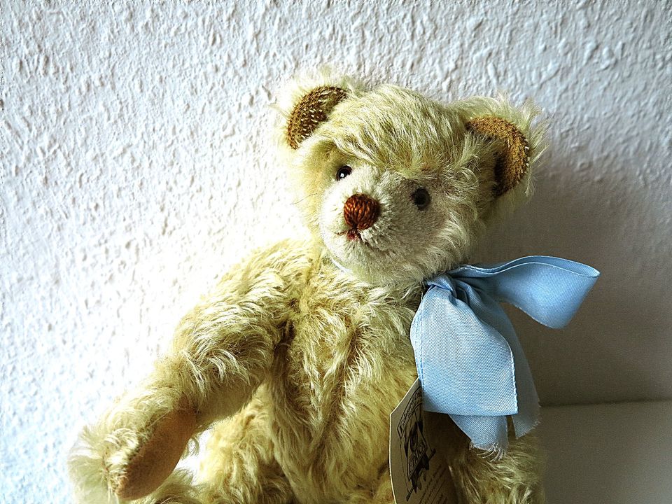 Teddy Bär EDUCA MOHAIR goldblond 30cm LIMITIERT  neuwertig in Lüneburg