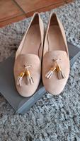 Slipper, Ital. Schuh, beige, Wildleder, Größe  42 Baden-Württemberg - Baden-Baden Vorschau