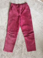 Vintage Lederhose 36 38 highwaist 70er rot Wildleder weinrot Rheinland-Pfalz - Mainz Vorschau