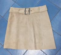 kurzer Damen Wildleder Rock beige Gr. 42 mit Gürtel von Staccato Bayern - Simbach Vorschau
