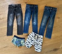 Jeanshose Badehose Shorts Paket 98/104-116 Bayern - Hebertsfelden Vorschau