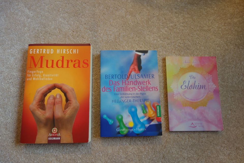 3 Bücher: Mudras + Familienstellen (Hellinger) + Elohim in Werdau