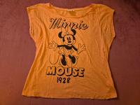 T-Shirt, Shirt  Gr. L Disney Minnie Maus Orange Ziersteine Sachsen - Wurzen Vorschau