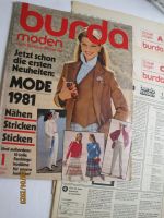 Burda-Moden Januar 1981 mit Fasching Rheinland-Pfalz - Rülzheim Vorschau