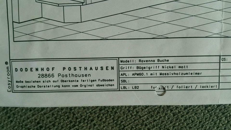 Küche Einbauküche hochwertig, bereits abmoniert u. gereinigt in Visselhövede