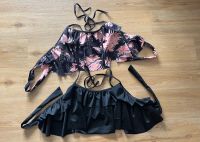 2 NEU Bikini Oberteil Rüschen Neckholder S M Lachs apricot Blumen Baden-Württemberg - Radolfzell am Bodensee Vorschau