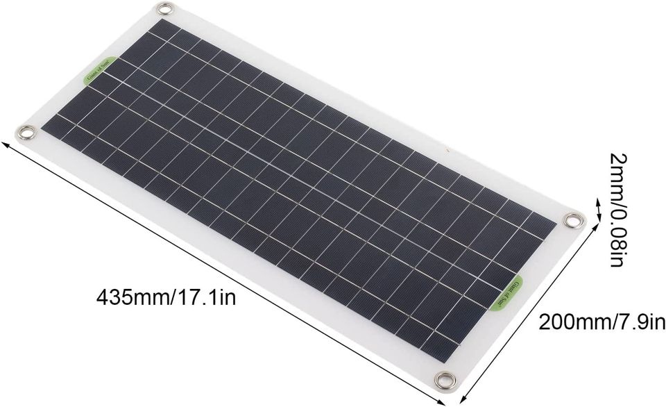 Solarpanel, 30W Ladegerät mit Alligator Clip und USB in Marbach am Neckar