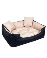 Hundebett Hunde Körbchen 100x75 Schwarz/Beige Hessen - Fernwald Vorschau