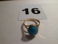 Ring mit einem blauen Stein - 750 - Ø 17,5 mm -  3,85g  # 16 Nordrhein-Westfalen - Hamm Vorschau