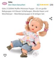 Götz Puppe Muffin Minimaxi  33cm mit Haaren waschbar Nordrhein-Westfalen - Lippstadt Vorschau