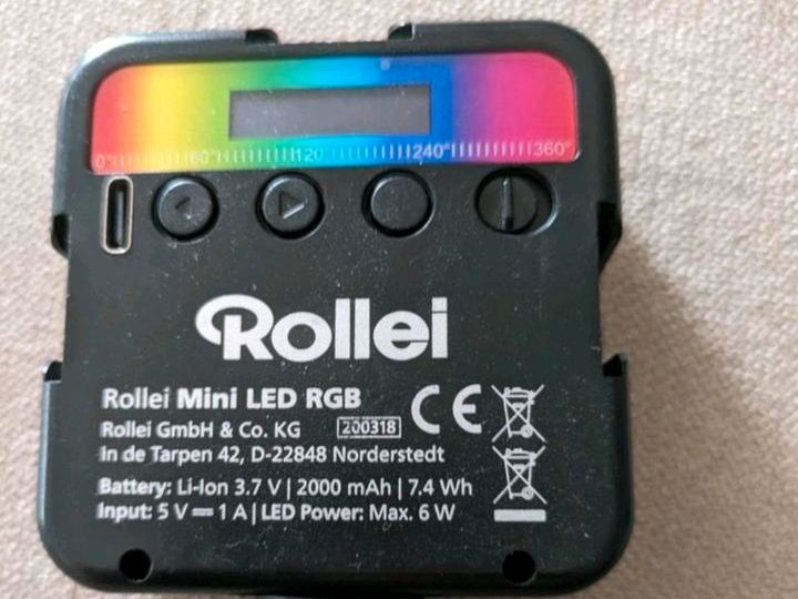 Rollei Lumis Mini LED RGB Kamera Licht Dauerlicht in Regensburg