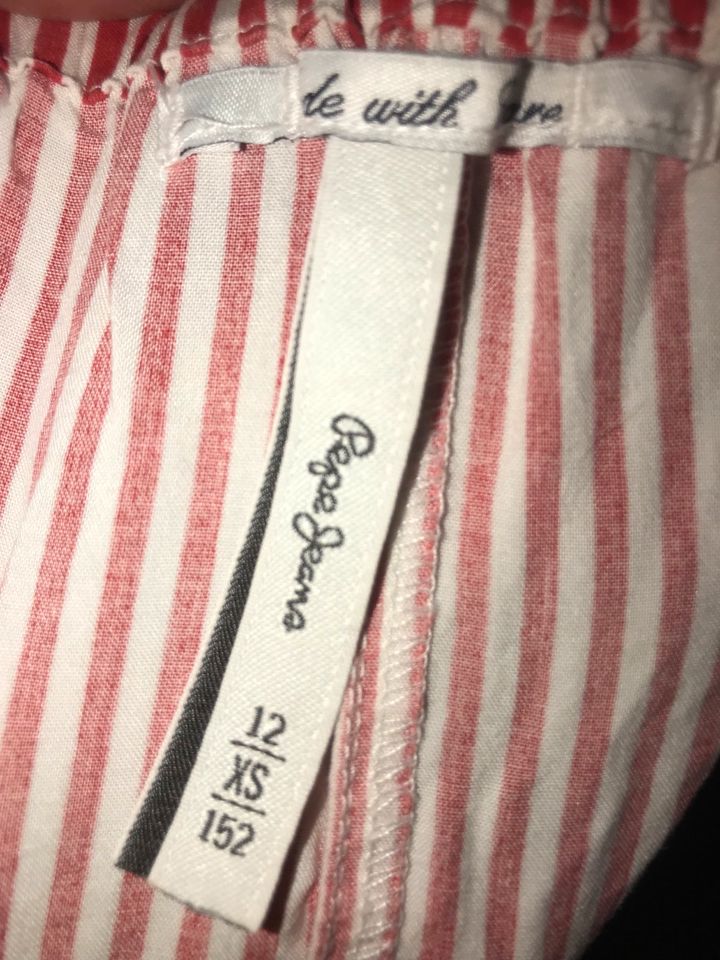 Pepe Jeans Sommer Hose rot weiß gestreift Piraten Gr. 152 in Bochum