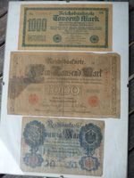 3 Alte Deutsche Reichsbanknoten Original 1910/1920 Baden-Württemberg - Bad Schönborn Vorschau