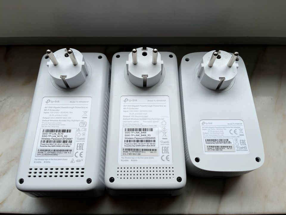 TP-Link Gigabit WLAN WiFi Powerline Adapter Set in Ratingen