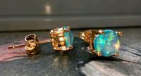 585 Gold 925 Silber Ohrringe Ohrstecker mit blau Opal Nordrhein-Westfalen - Herne Vorschau
