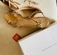 Sacha London Riemchen Sandaletten Pumps Beige Sand Bayern - Eggenfelden Vorschau
