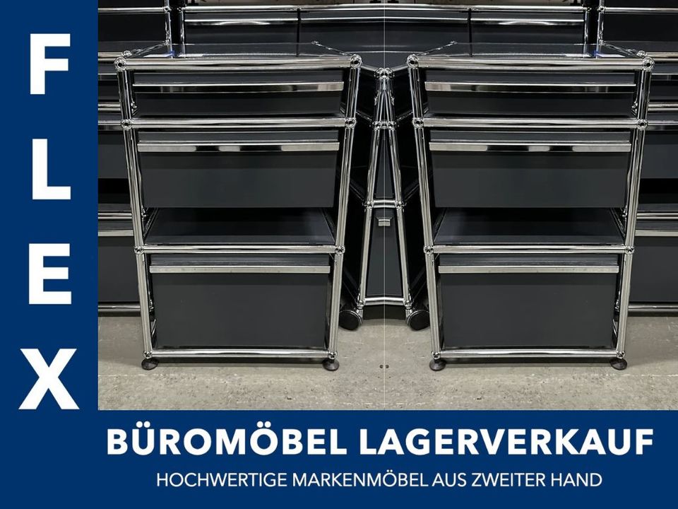 3x USM Haller Standcontainer anthrazit (NP 1679€) in Karlsruhe