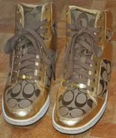 Original Coach Norra Damen High Top Schuhe Gold Gr: 8,5 - 39,5 Bayern - Ingolstadt Vorschau