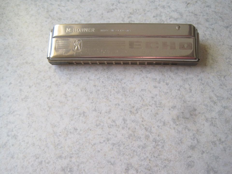 Mundharmonika M.HOHNER ECHO ,,G´´ Made in Germany, Antik in Vienenburg