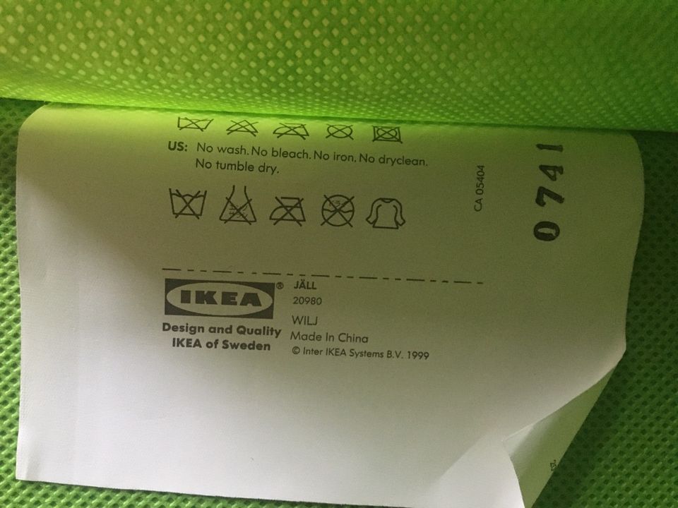 Grüne Ikea Hängeaufbewahrung „Jäll“ mit 4 Fächern in Suhl