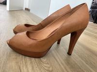 CAFeNOIR Pumps Peeptoes High Heels Gr. 39 braun NEU! Niedersachsen - Schortens Vorschau