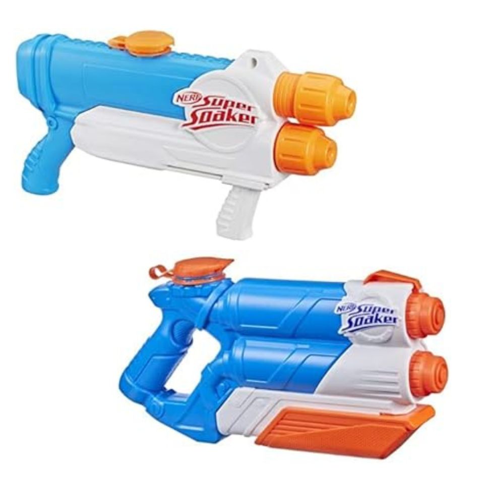 Wasserpistolen Super Soaker Barracuda und Twin Tide in Sögel