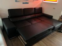 Leder Couch schwarz mit schlaffunktion VB Hessen - Reinheim Vorschau