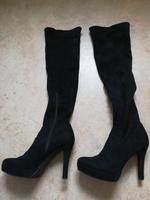 Schwarze Damen overknee stiefel Hessen - Butzbach Vorschau