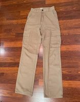 Cargohose beige Hose Stradivarius xs 34 Thüringen - Grabfeld Vorschau