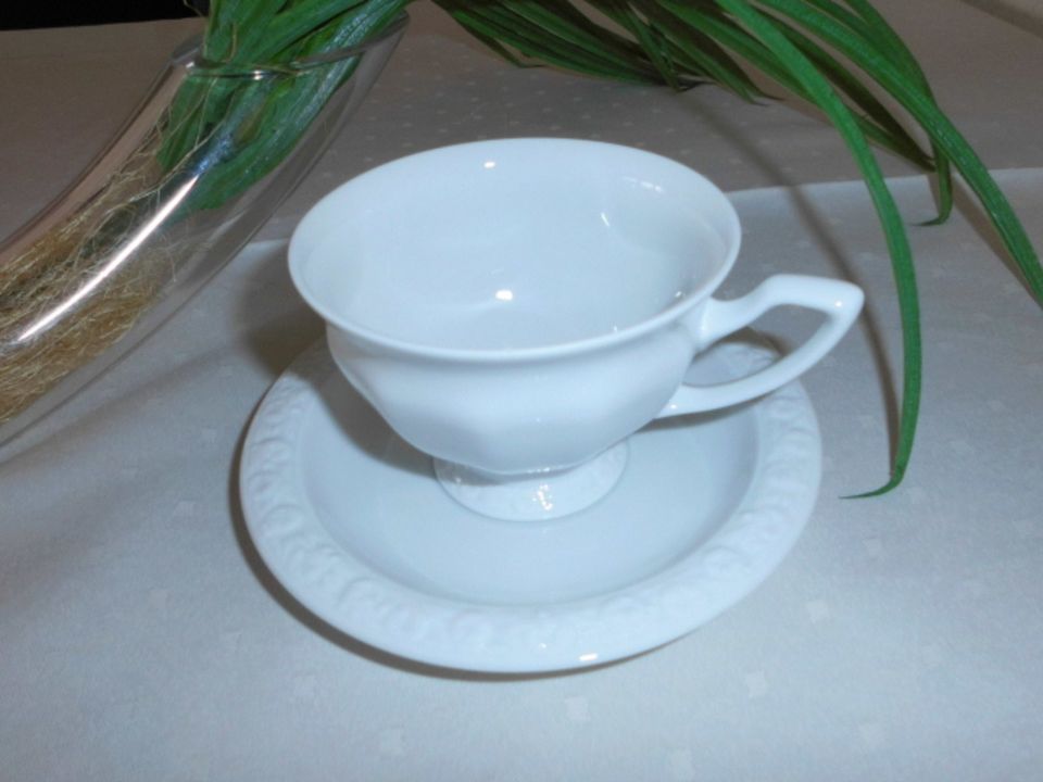 Rosenthal Maria Weiss Kaffeetasse mit Untertasse in Hamburg