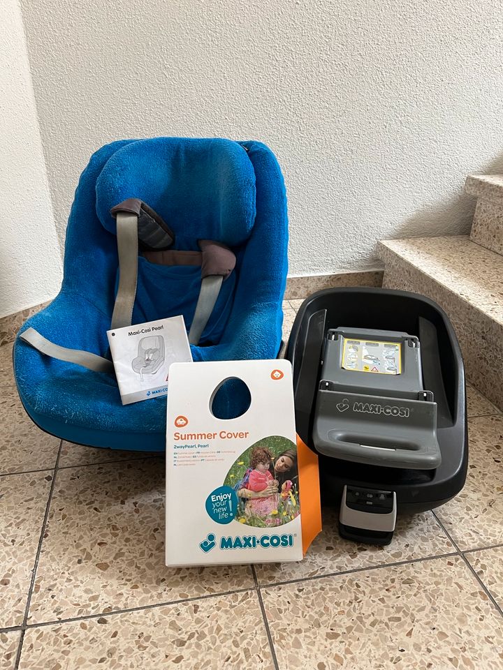 Kindersitz MaxiCosi Pearl Sommerbezug FamilyFix Basisstation in Konstanz