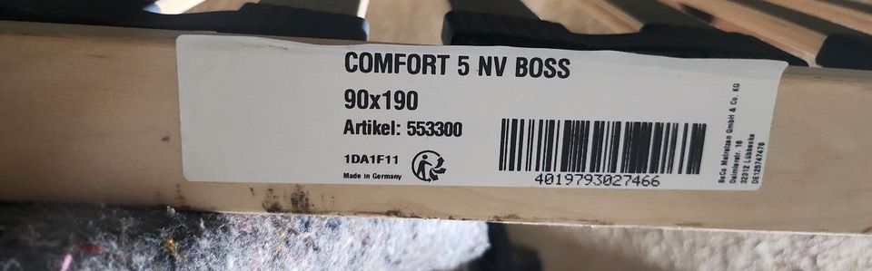 Lattenrost Comfort 5 NV Boss von Beco 90cm breit und 190cm lang. in Dahlen