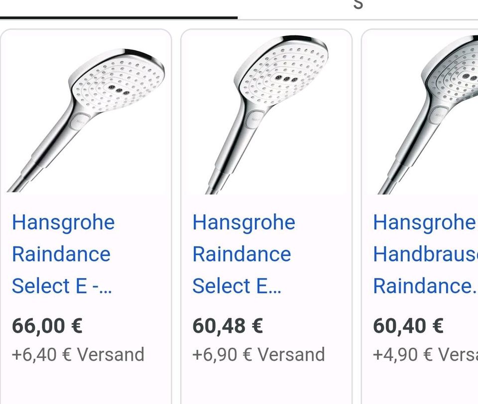 HANSGROHE Raindance Select E Handbrause 120 3jet Eco 26521400 in Eichwalde