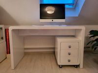 KARE Schreibtisch mit Schubladencontainer in Weiß., hochglanz. Bayern - Oberthulba Vorschau
