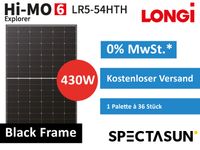 ☀️1 Palette 430W LONGI HI-MO6 LR5-54HTH-430M✅Black Frame Solarmodul Solarpanel. ✅Kostenloser Versand☀️Peine Niedersachsen - Peine Vorschau