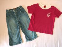 ESPRIT T-Shirt & Capri / 3/4 Jeans Gr 116 122 pink rosa blau Niedersachsen - Suderburg Vorschau