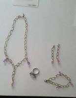 Schmuck Set silber Steine Perlen rosa und flieder Niedersachsen - Wolfsburg Vorschau