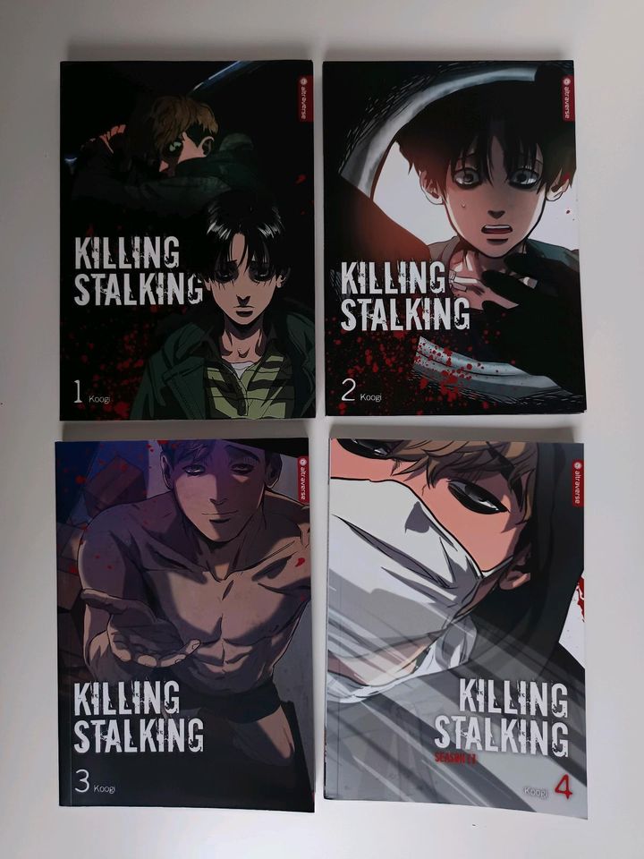 Manga Killing Stalking Band 1 - 4 + Sammelbox + Postkarten in Essen