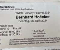 SWR3 Comedy Festival 2024- Bernhard Hoëcker Rheinland-Pfalz - Mainz Vorschau
