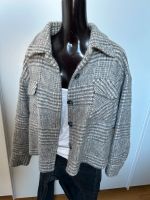 Jacke Blouson Bomberjacke Wolle kariert grau weiß onesize S M L Elberfeld - Elberfeld-West Vorschau