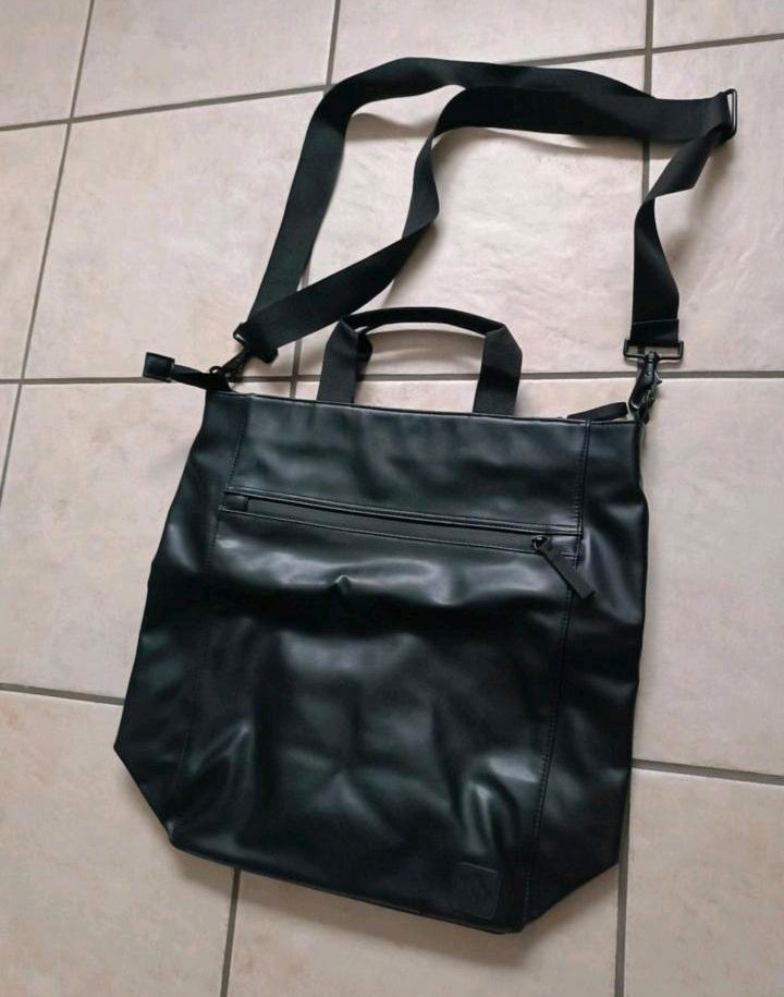 Tasche große Umhängetasche von Zign Unisex schwarz in Spenge